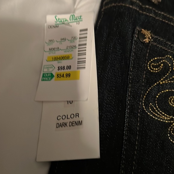 V Cristina Women's Jeans Size 10Rhinestone NWT - Picture 2 of 7